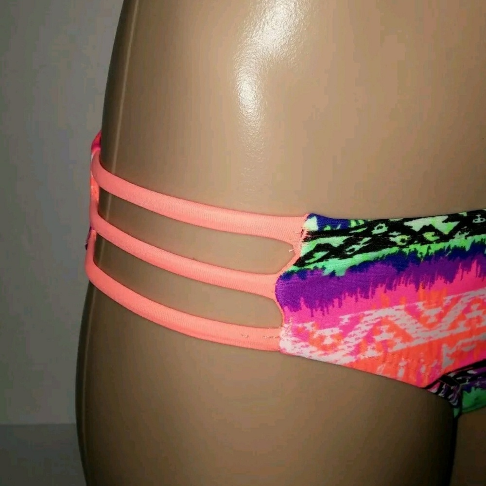 BREAKING WAVES PRINTED SWIMSUIT BIKINI BOTTOMS